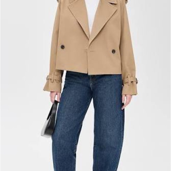 Frame The Swing Trench Jacket XS BNWT CROPPED - Picture 4 of 10